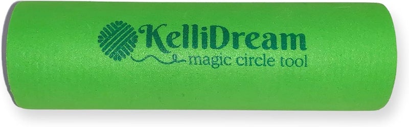 KelliDream Original Magic Circle Crochet Tool w Right & Left-Handed Color Printed Instructions & Videos & Canvas Yarn Bag Holder, Learn How to Make a Magic Circle Stitch w All Yarn Sizes (Green) - Image 5